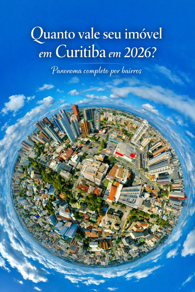 Quanto vale seu imóvel em Curitiba em 2026? Panorama completo por bairros